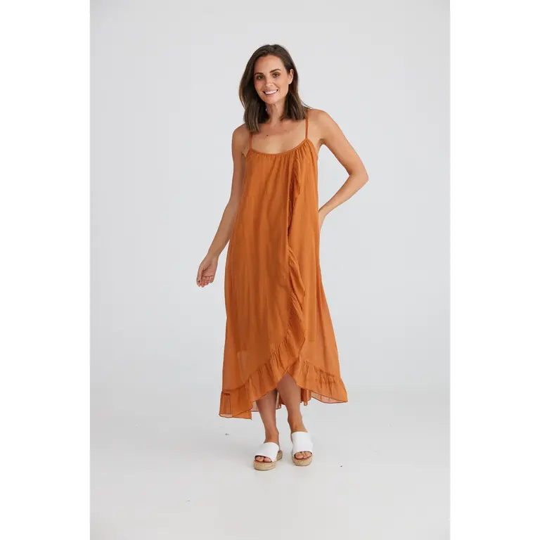 PIER STRAPPY COPPER DRESS