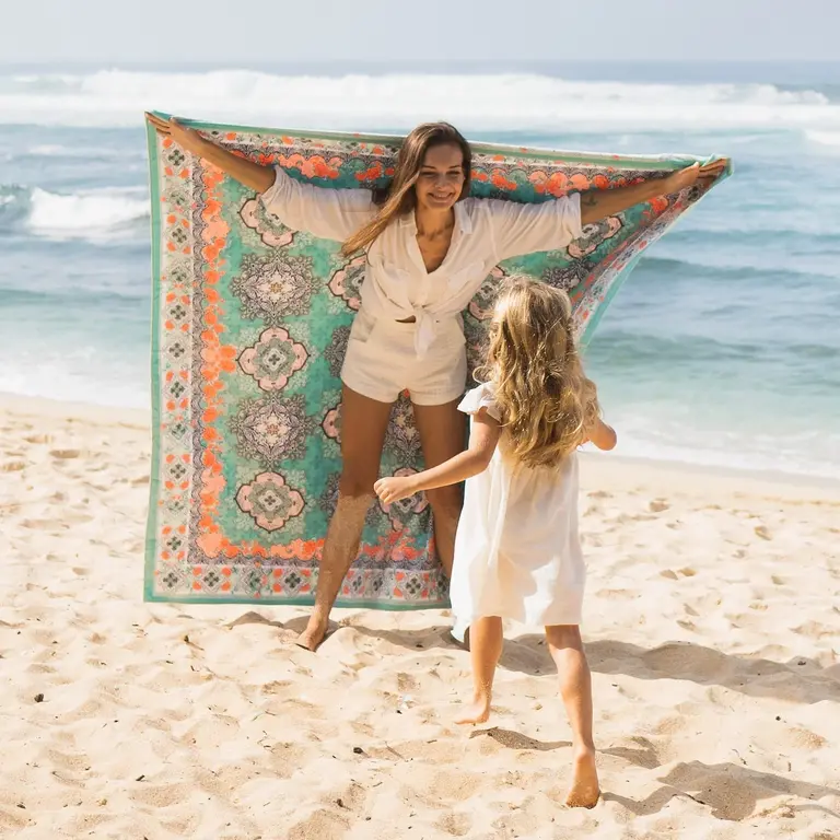 MOROCCAN MINT - SAND FREE BEACH TOWEL XL