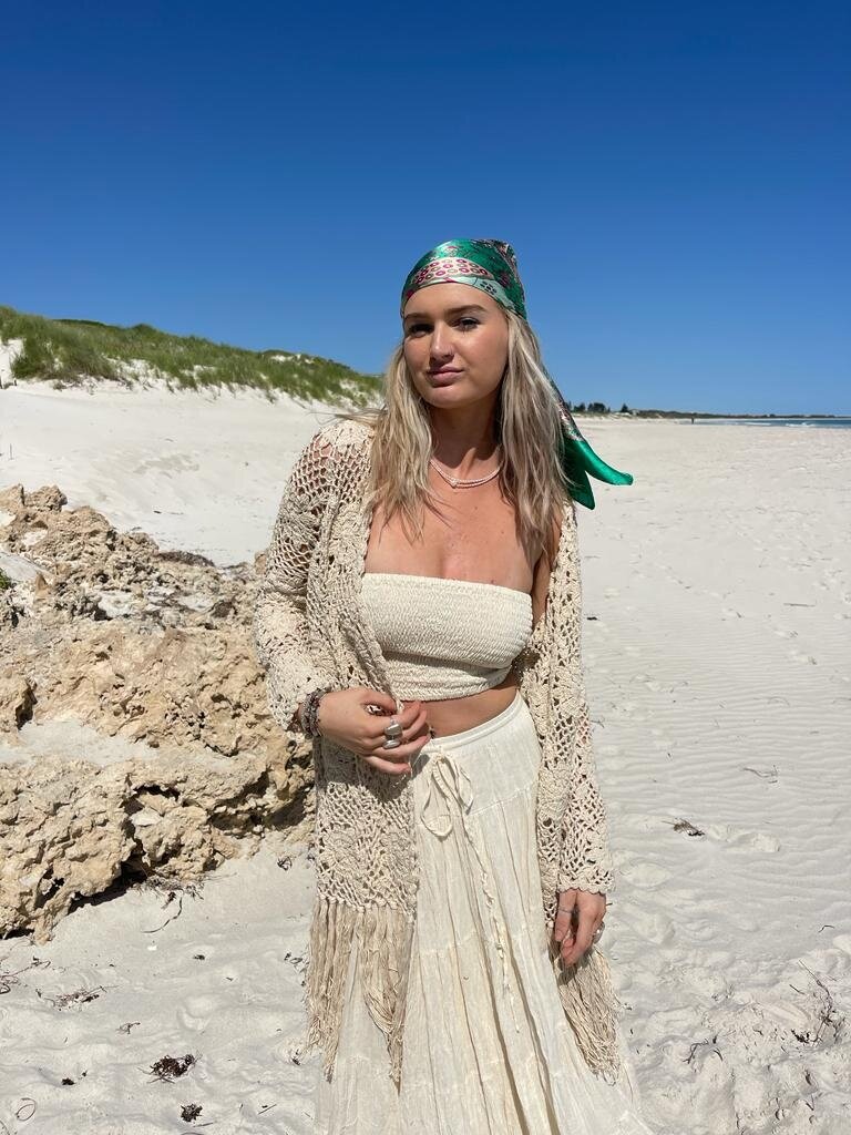Naked Gypsy GODDESS VINTAGE CREAM CROCHET CARDIGAN