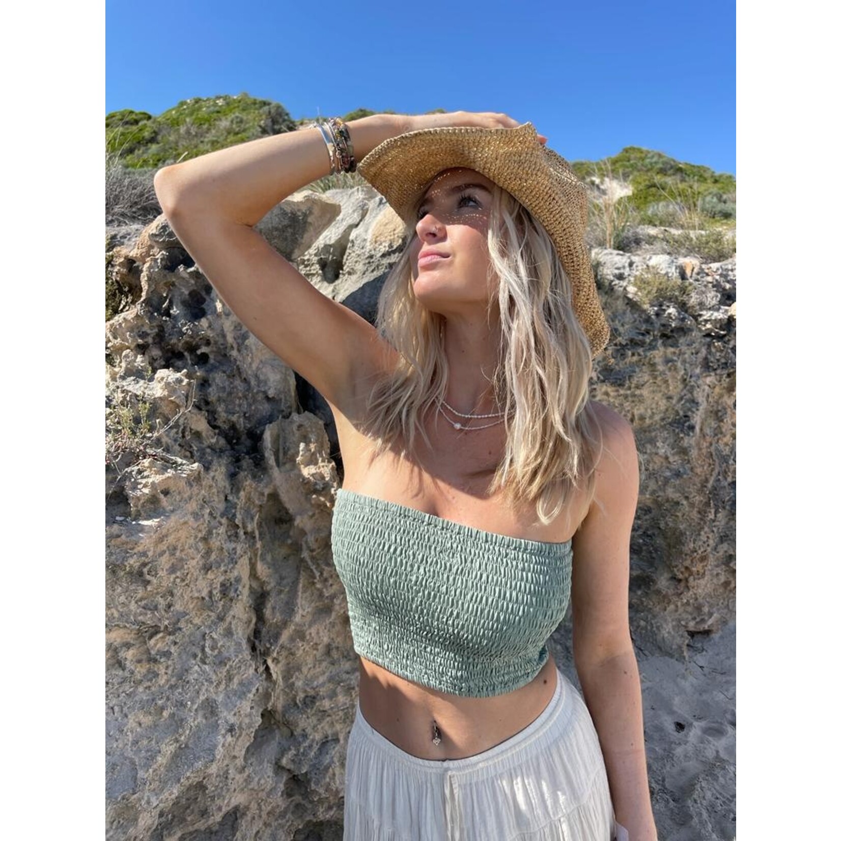 BANDEAU NGTOP010 SAGE - Naked Gypsy