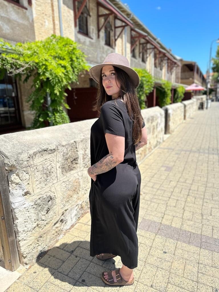 Honey & Stone Co BLACK HARLOW JUMPSUIT