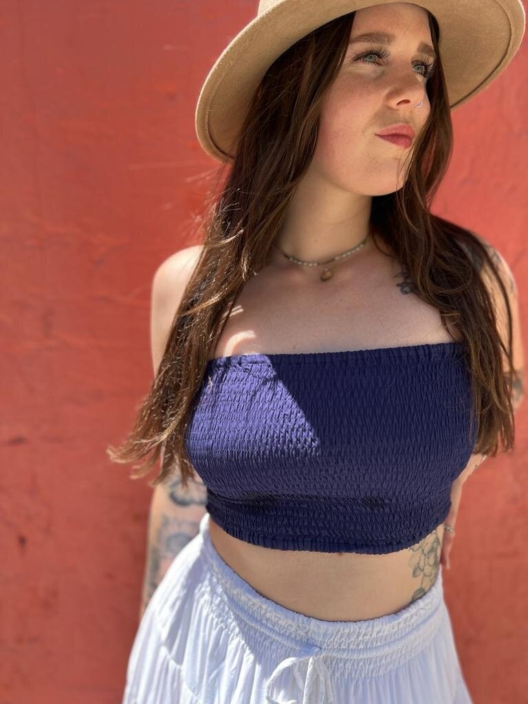 Naked Gypsy BANDEAU NAVY