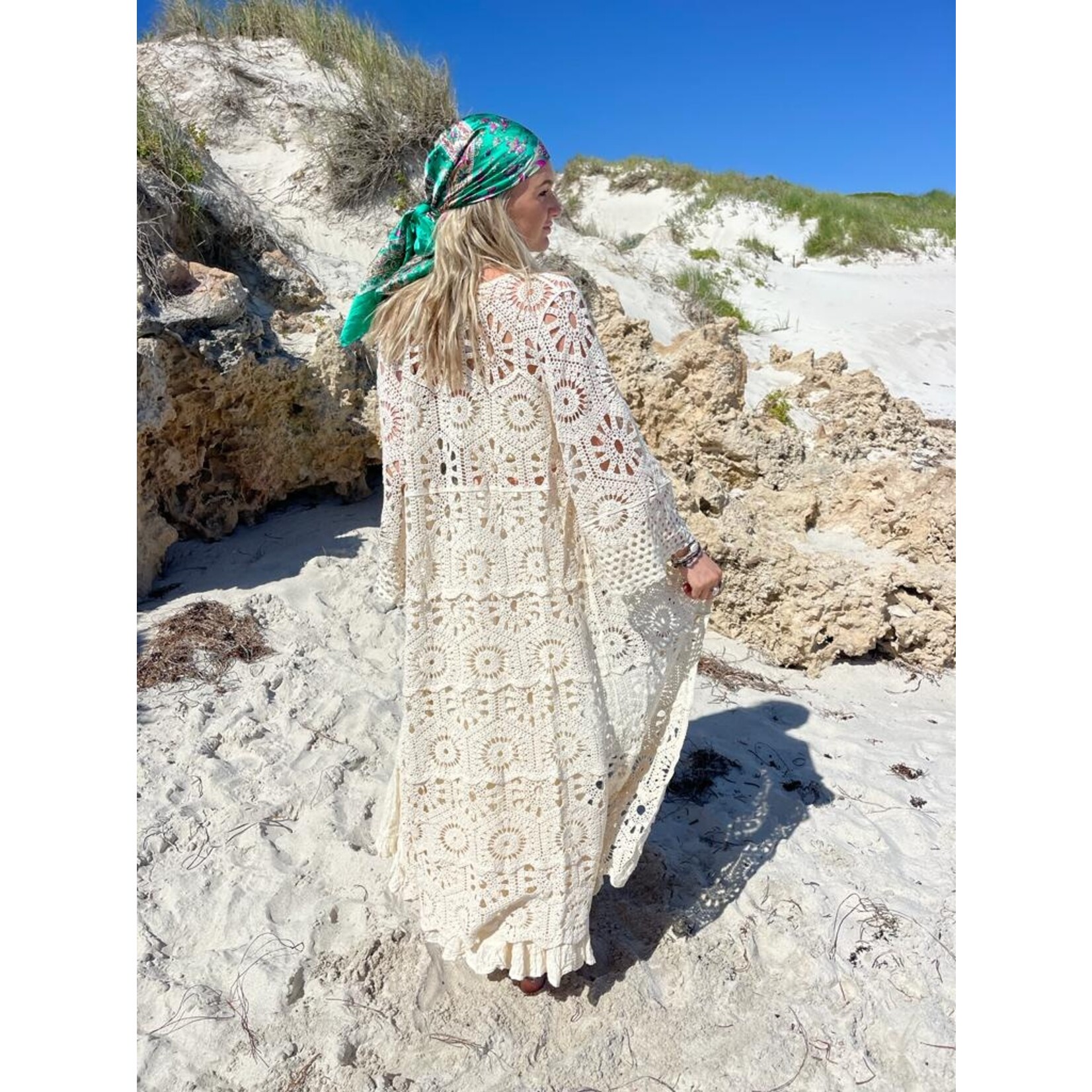 Maxi clearance crochet cardigan