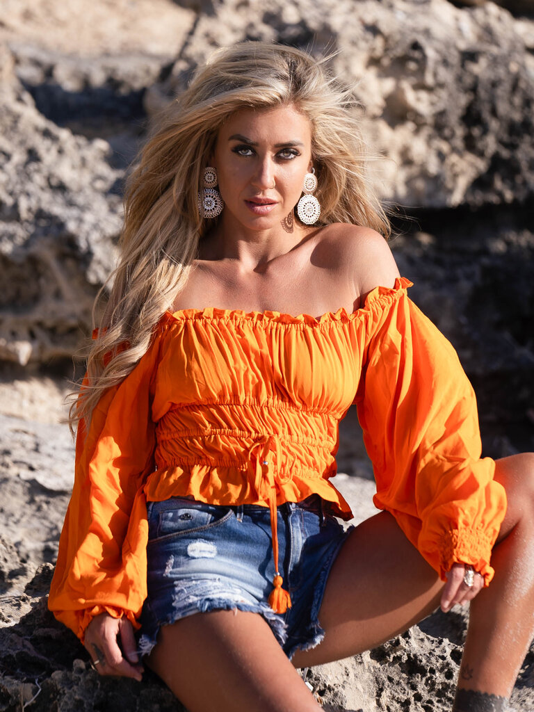 Honey & Stone Co MOLLY TANGERINE TOP