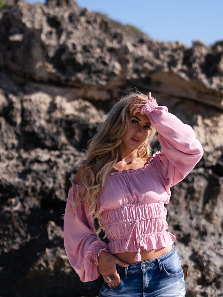 Honey & Stone Co MOLLY BLUSH TOP