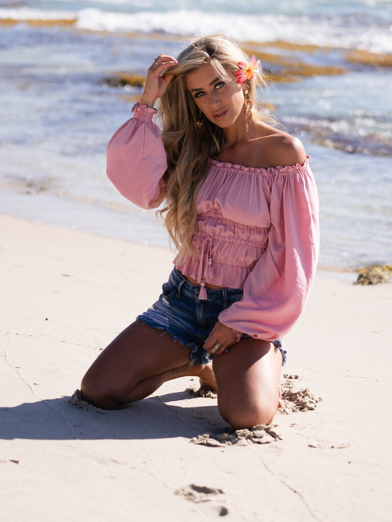 Honey & Stone Co MOLLY BLUSH TOP