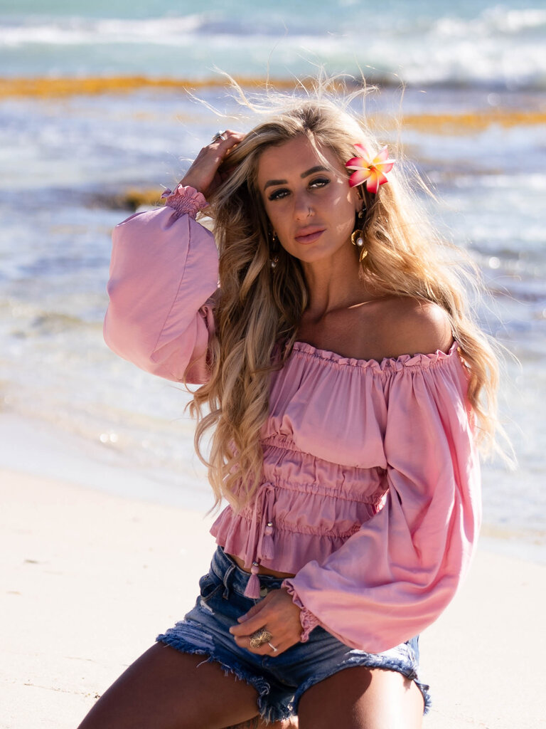 Honey & Stone Co MOLLY BLUSH TOP