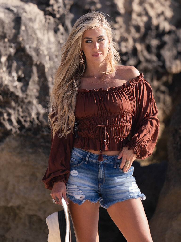 Honey & Stone Co MOLLY CHOCOLATE TOP