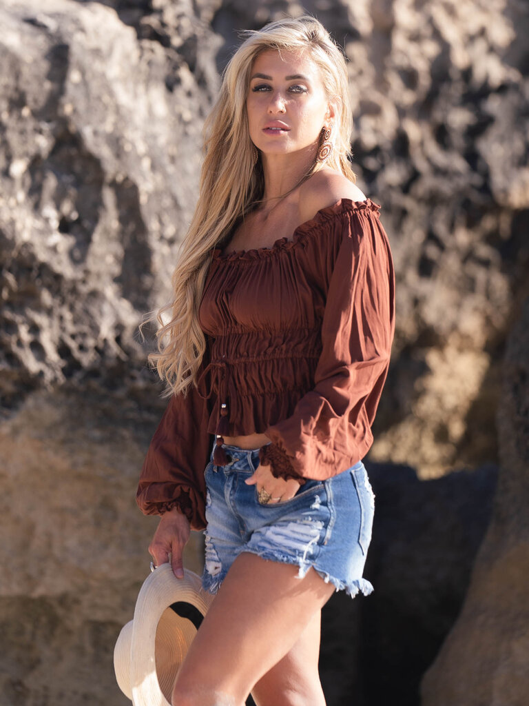 Honey & Stone Co MOLLY CHOCOLATE TOP