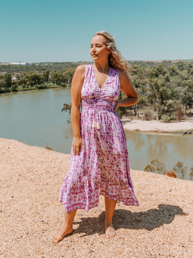 Honey & Stone Co JASMINE WILDBERRY MAXI