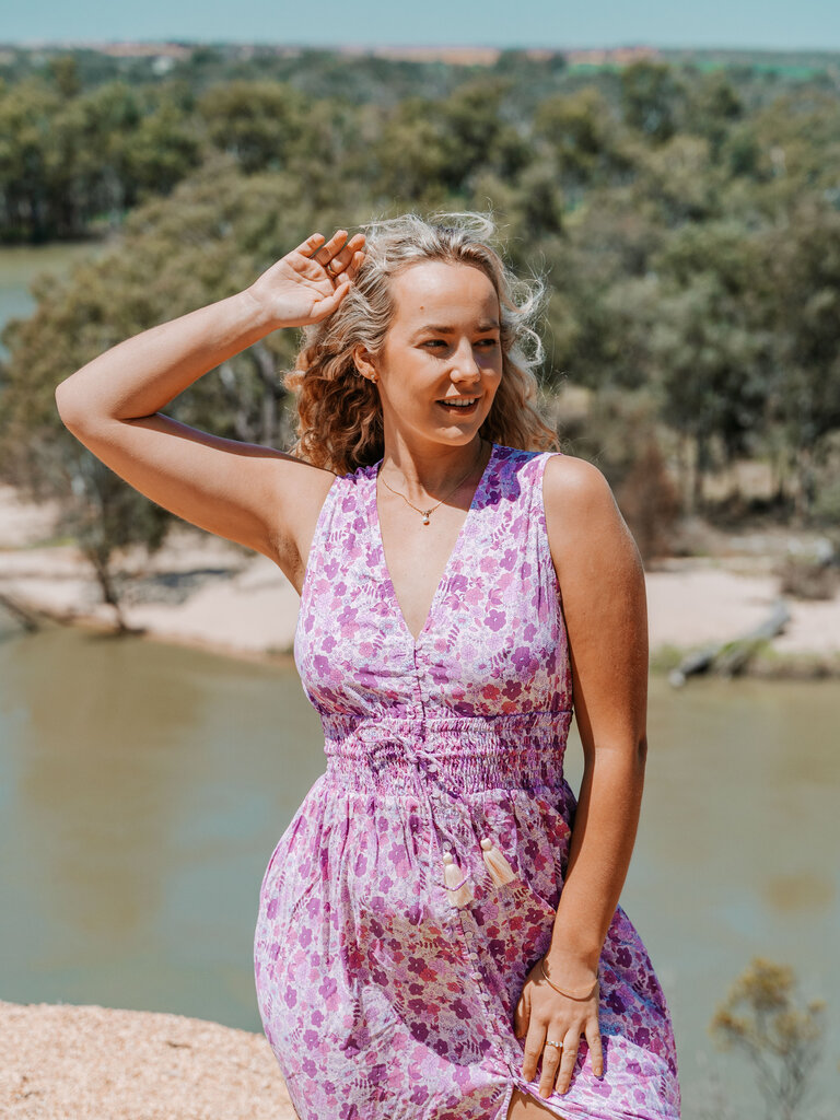 Honey & Stone Co JASMINE WILDBERRY MAXI