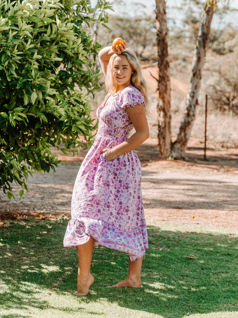Honey & Stone Co FLORA WILDBERRY MAXI