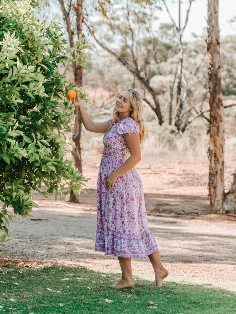Honey & Stone Co FLORA WILDBERRY MAXI