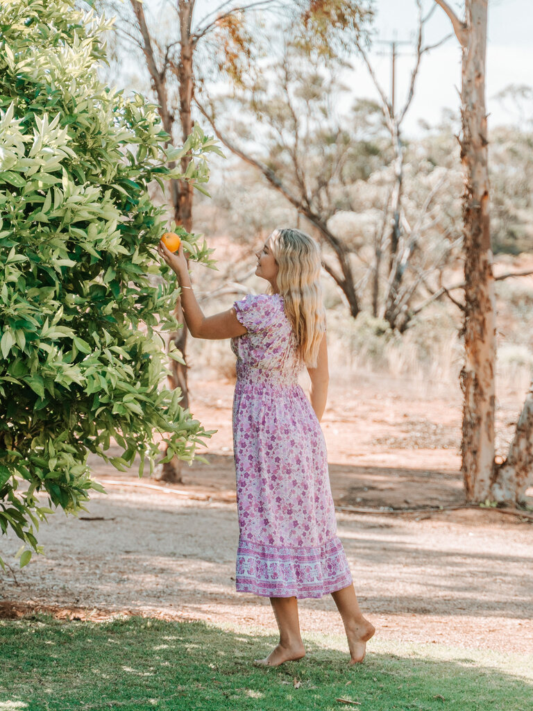 Honey & Stone Co FLORA WILDBERRY MAXI