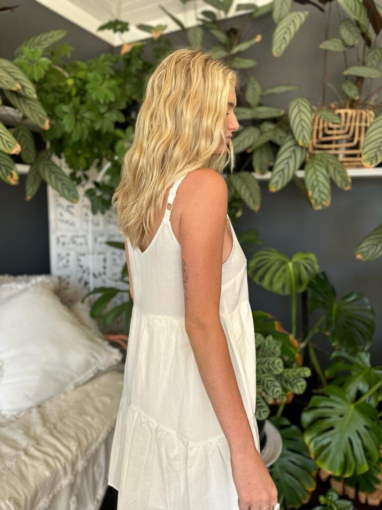 JUNO STRAPPY WHITE MINI