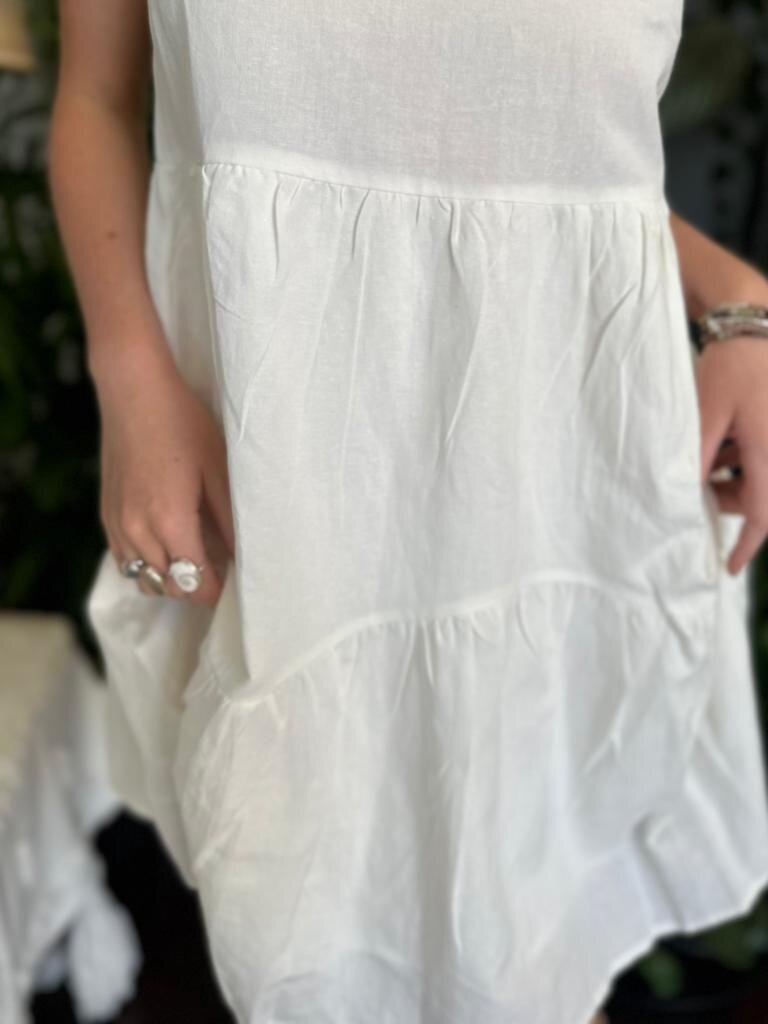 JUNO STRAPPY WHITE MINI
