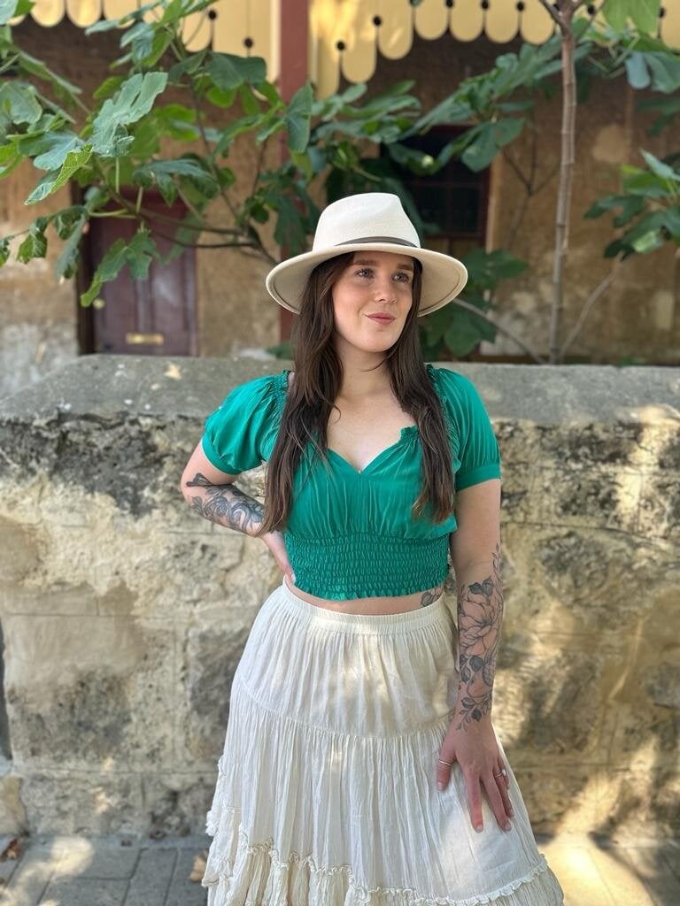 Honey & Stone Co AVA CROP JADE