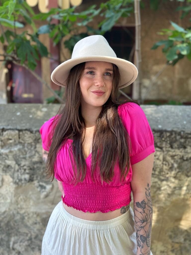 Honey & Stone Co AVA CROP FUCHSIA