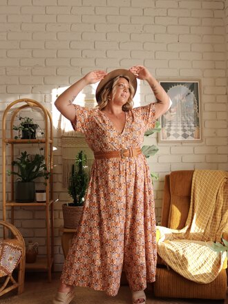 Honey & Stone Co HARLOW TWIGGY JUMPSUIT Honey & Stone Co HARLOW TWIGGY JUMPSUIT