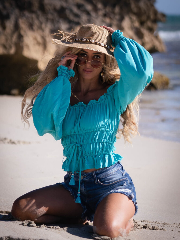 Honey & Stone Co MOLLY EMERALD TOP