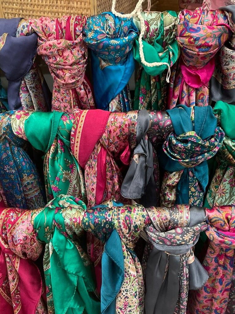 Naked Gypsy BOHO SILK SCARF - MIX PRINT