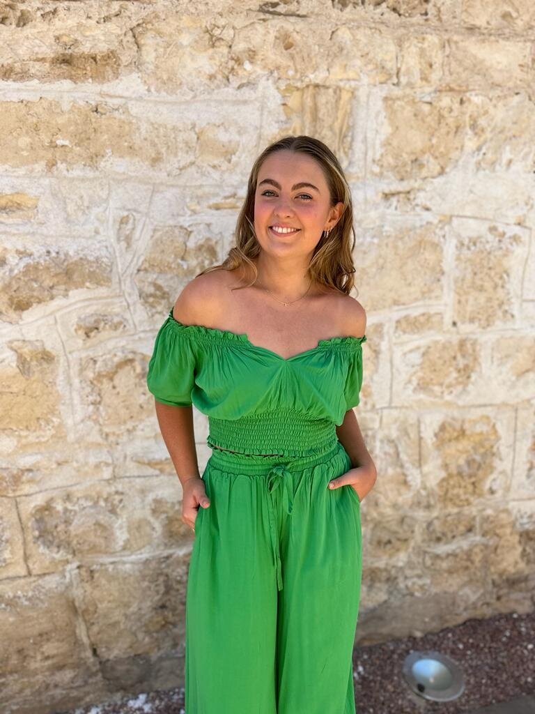 Naked Gypsy TIA WIDE LEG PARAKEET PANTS