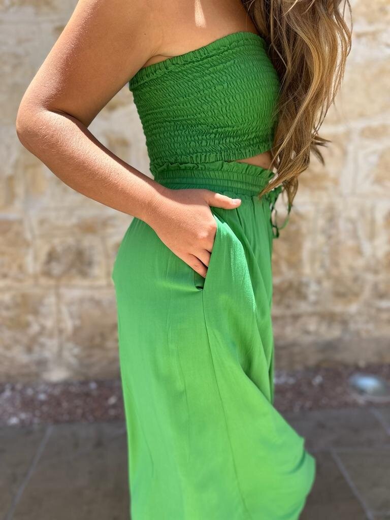 Naked Gypsy TIA WIDE LEG PARAKEET PANTS