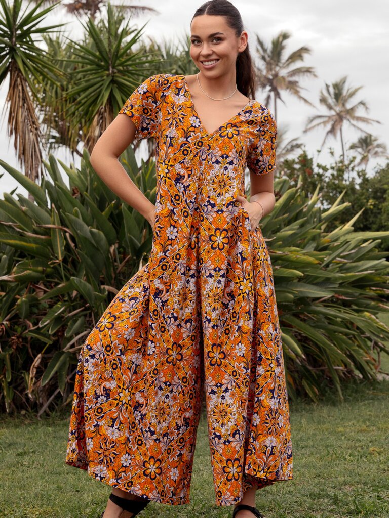 Honey & Stone Co HARLOW GOLDEN ECLIPSE JUMPSUIT