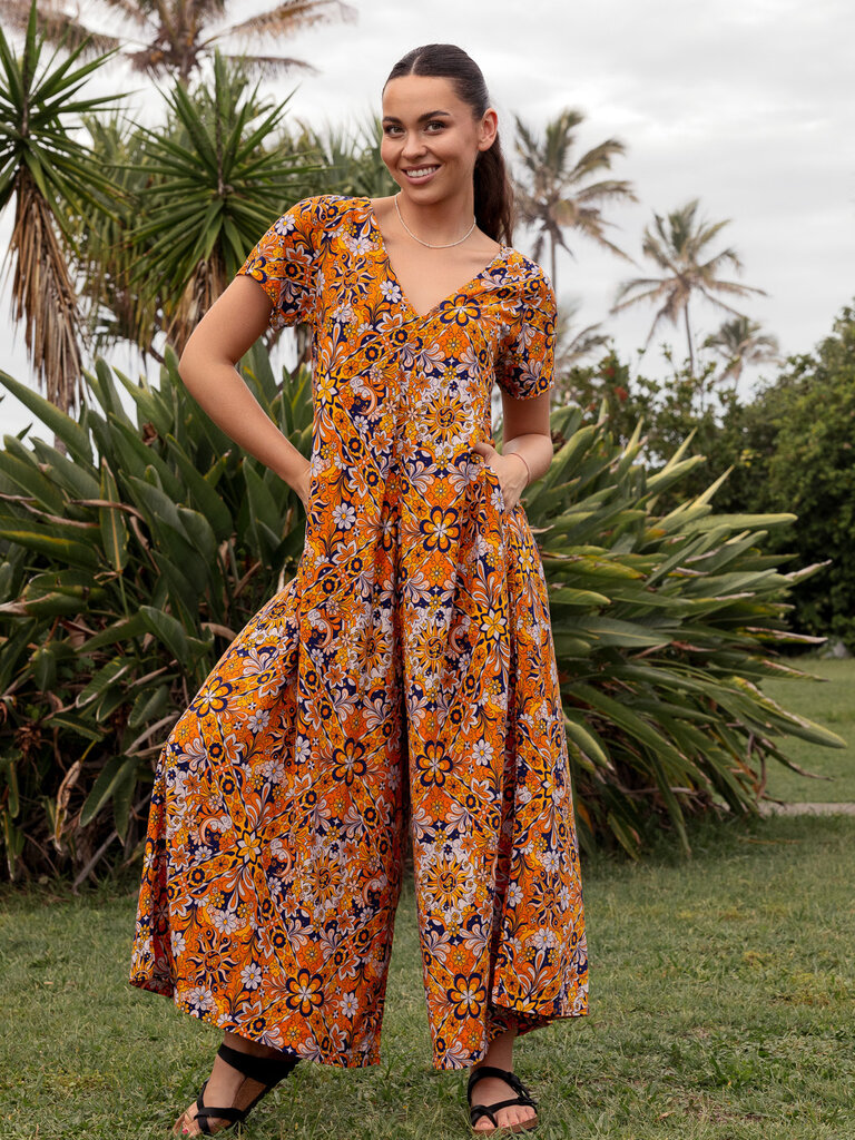 Honey & Stone Co HARLOW GOLDEN ECLIPSE JUMPSUIT