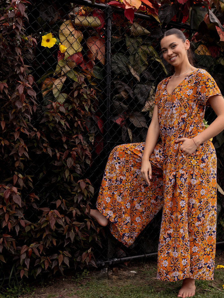 Honey & Stone Co HARLOW GOLDEN ECLIPSE JUMPSUIT