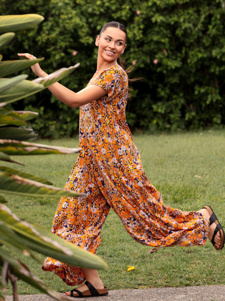 Honey & Stone Co HARLOW GOLDEN ECLIPSE JUMPSUIT