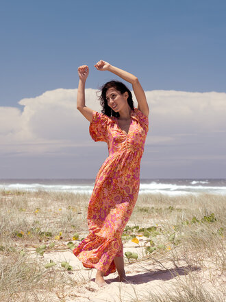 Honey & Stone Co MAE SWEET PEACH MAXI Honey & Stone Co MAE SWEET PEACH MAXI