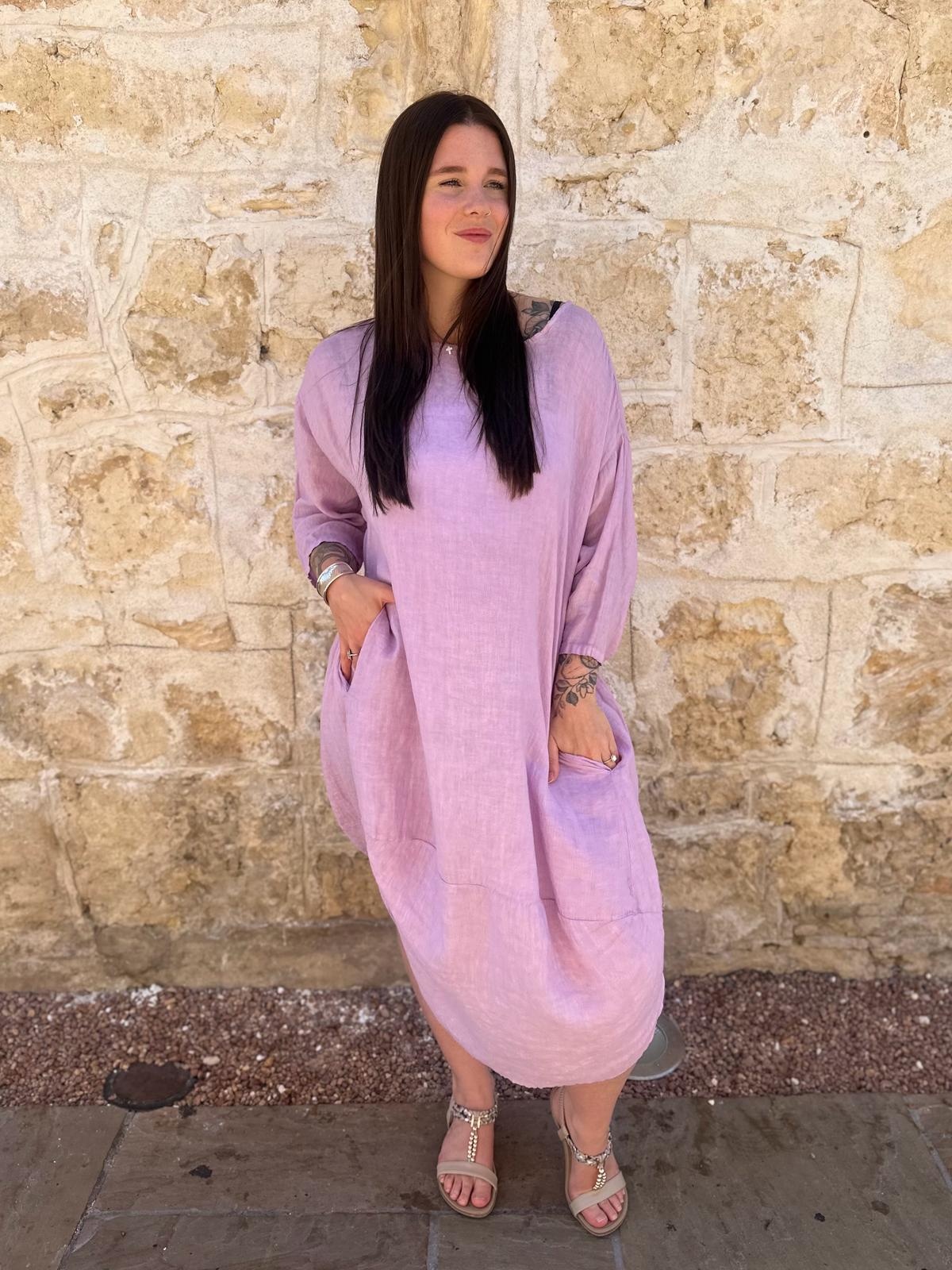 Linen tulip dress hot sale