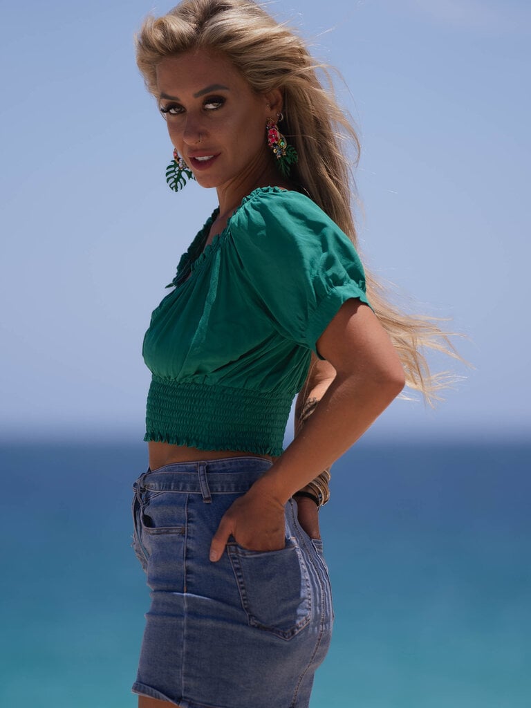 Honey & Stone Co AVA CROP JADE