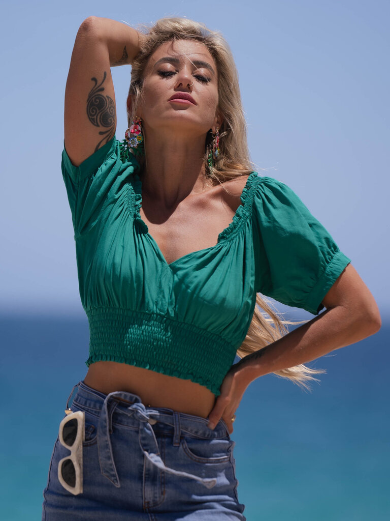 Honey & Stone Co AVA CROP JADE