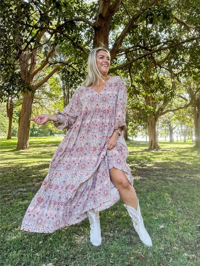 Honey & Stone Co BIRDIE MAXI ARABESQUE