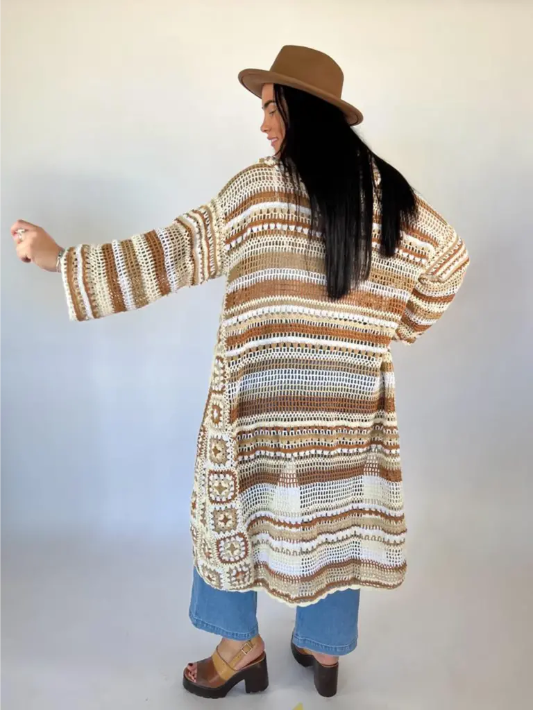 Naked Gypsy DESERT DREAMER NATURAL CROCHET CARDIGAN