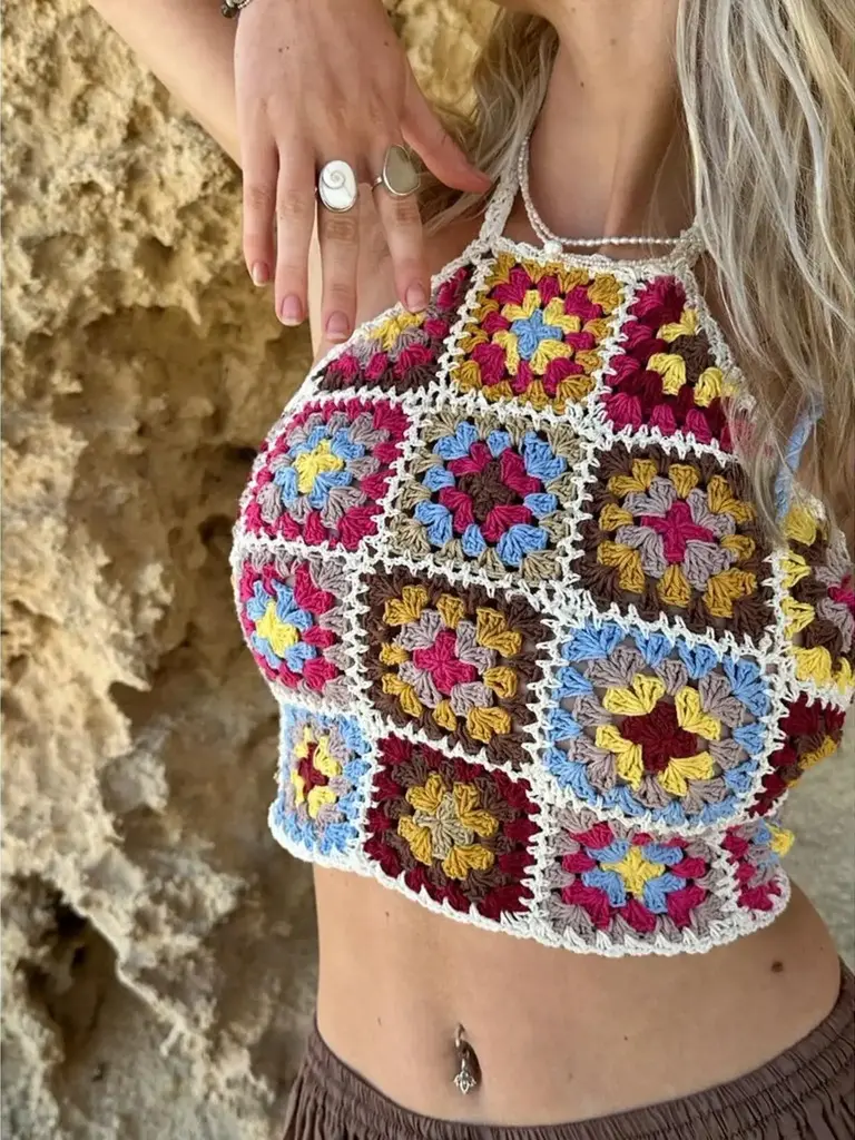 Naked Gypsy LUNA CROCHET  TOP SUNSHINE