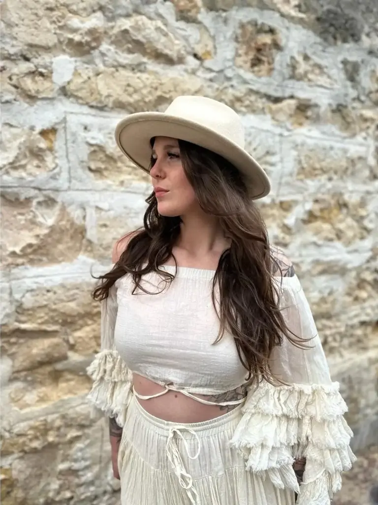 RIO RUFFLE OFF THE SHOULDER VINTAGE CREAM