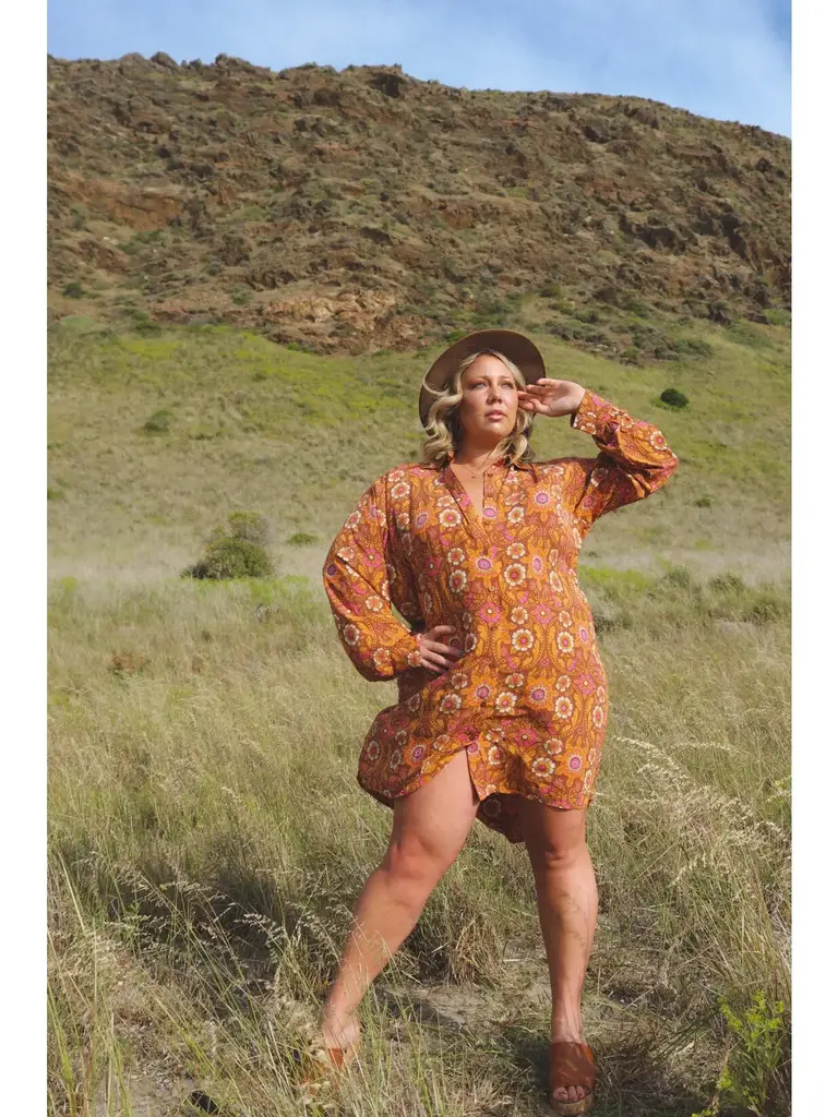 Honey & Stone Co BILLIE ABBEY ROAD MINI SHIRT DRESS