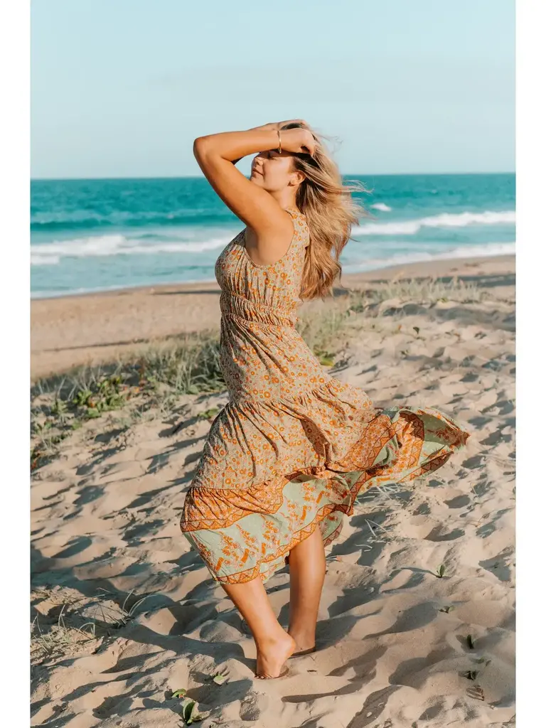 Honey & Stone Co COVE ENCHANTED GARDEN MAXI