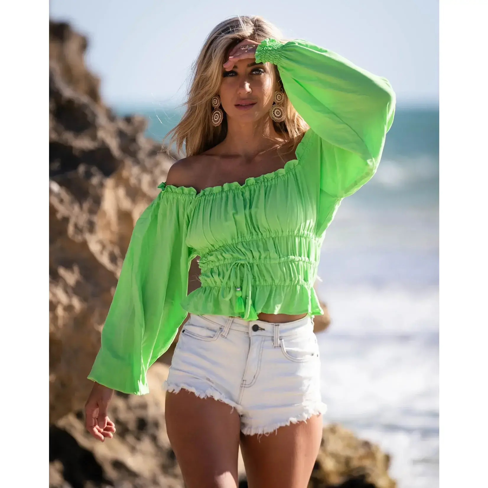 MOLLY LIME TOP