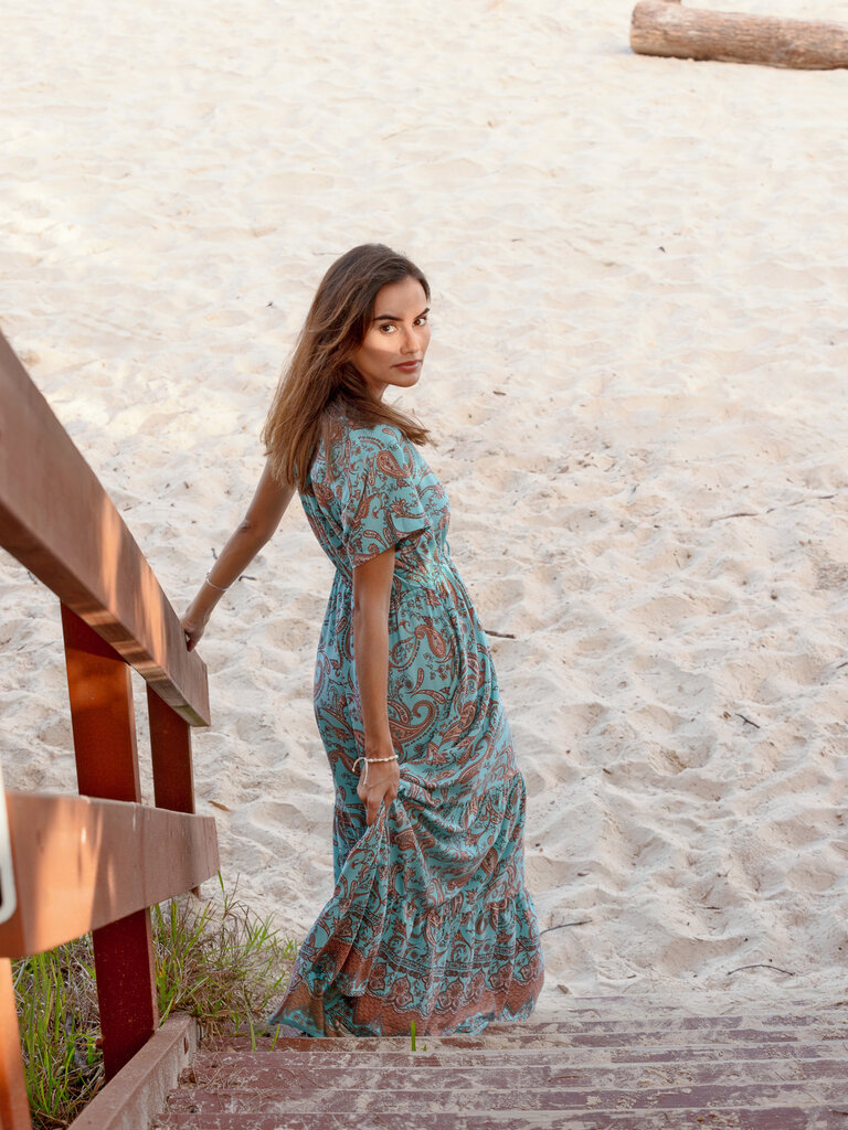 Honey & Stone Co NOLA TURQUOISE BAY MAXI