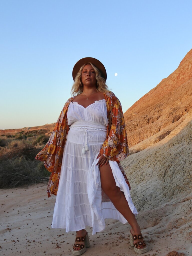 Honey & Stone Co KELLY MARIGOLD KIMONO