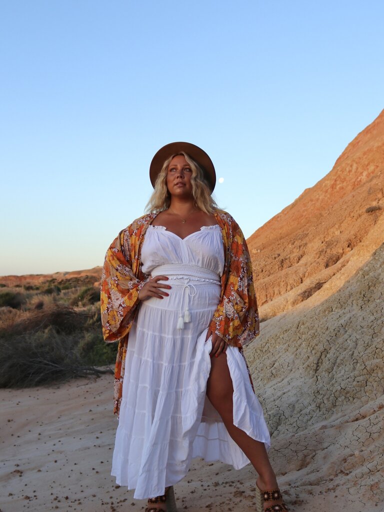 Honey & Stone Co KELLY MARIGOLD KIMONO
