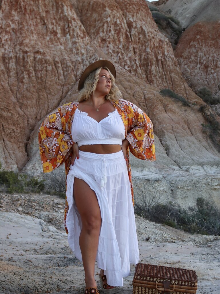 Honey & Stone Co KELLY MARIGOLD KIMONO