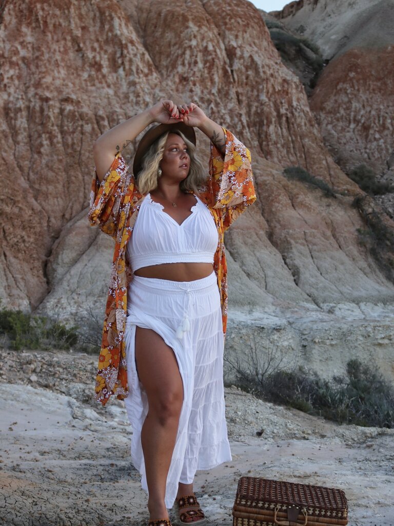 Honey & Stone Co KELLY MARIGOLD KIMONO