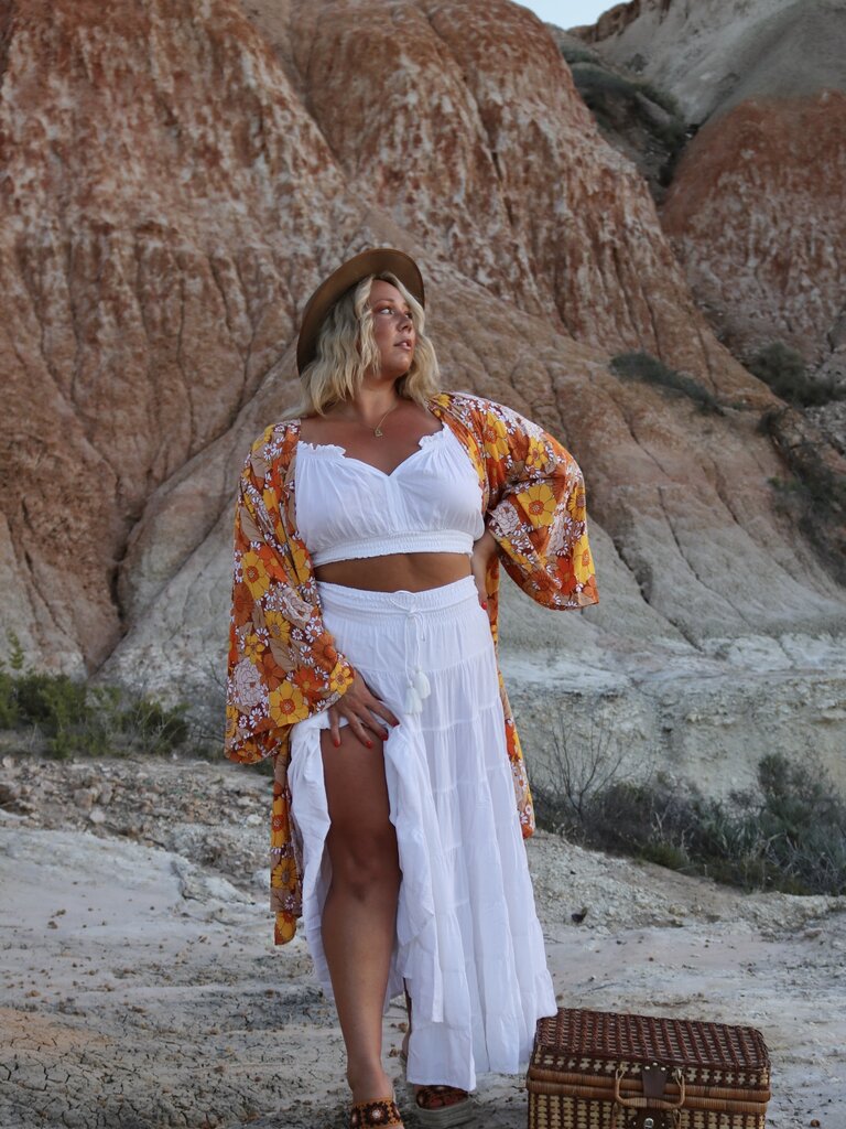 Honey & Stone Co KELLY MARIGOLD KIMONO