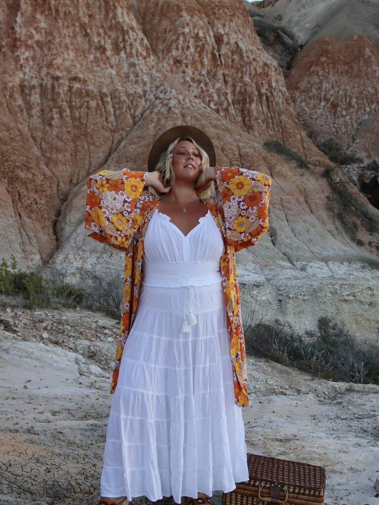 Honey & Stone Co KELLY MARIGOLD KIMONO