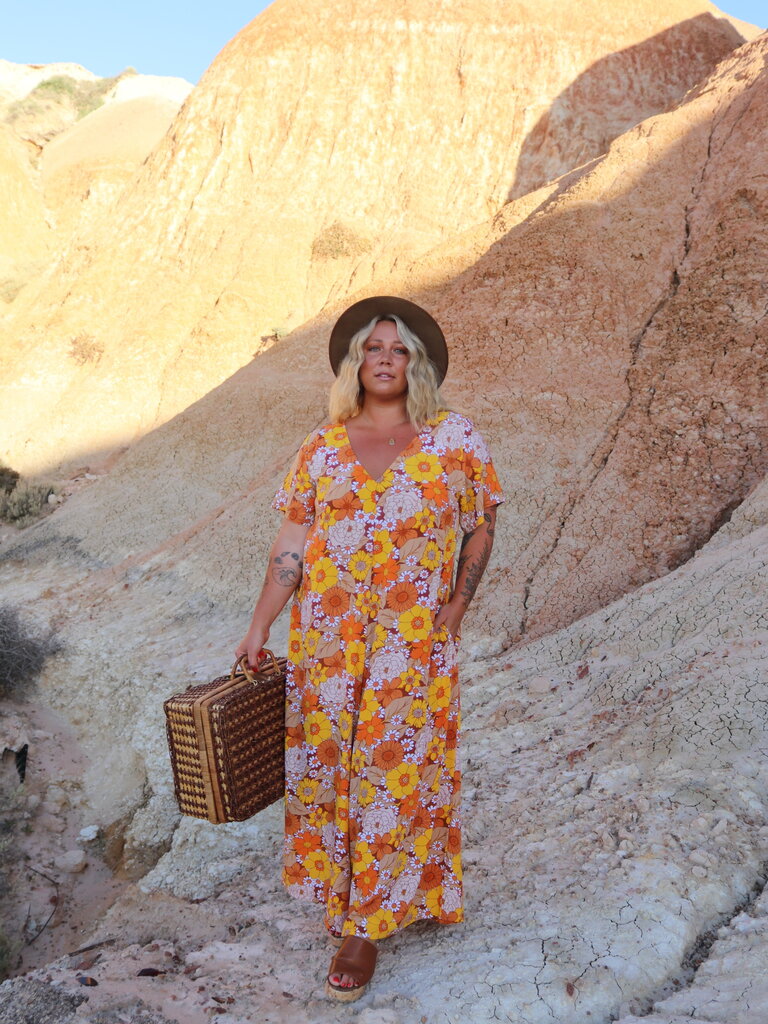 Honey & Stone Co HARLOW MARIGOLD JUMPSUIT